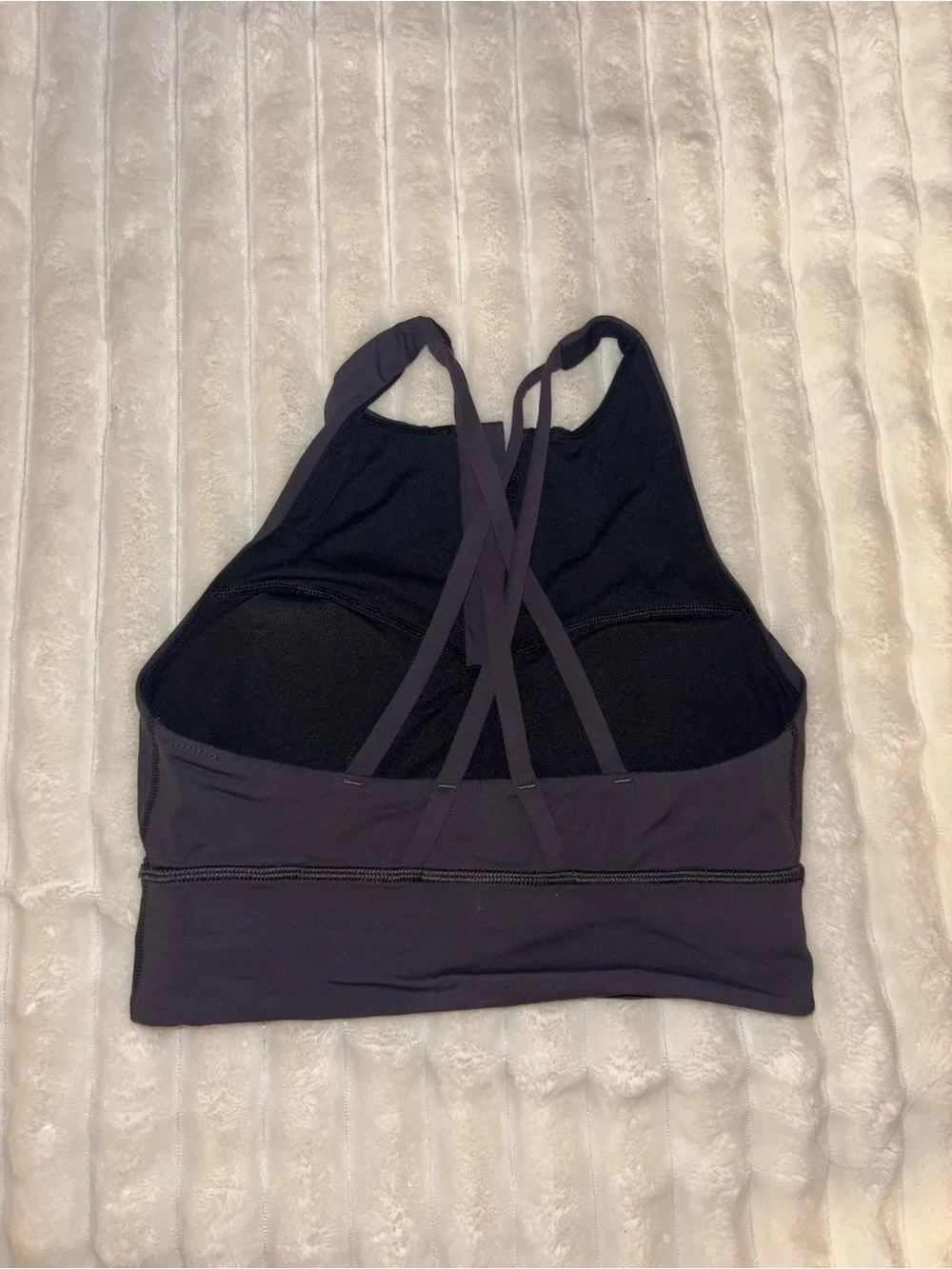 Lululemon High-Neck Zipper Sports Bra - Black